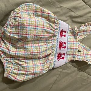 Multi color Crab Smocked Bubble